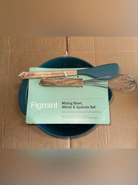 Figmint Mixing Bowl Whisk & Spatula set